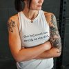 She Believed She Could, So She Did Print Women's Vest